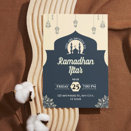 Einladung von Simple Blue Ramadan Iftar (Portrait)