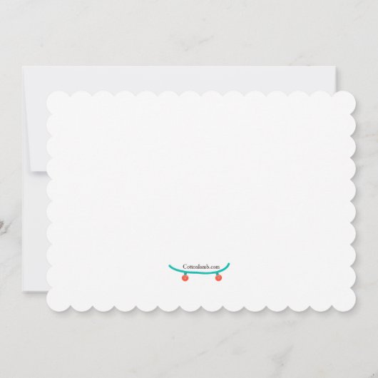 Einladung von Skateboardern (Rückseite)