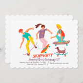 Einladung von Skateboardern (Vorne/Hinten)