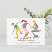 Einladung von Skateboardern (Stehend Vorderseite)