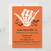 Einladung von Skeleton zum Geburtstag (Vorderseite)