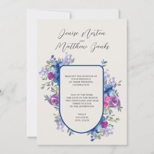 Einladung von Skydiver Blue and Snow White Weditat (Vorderseite)