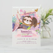 Einladung von Sloth Sleepover, Einladung von Sloth (Stehend Vorderseite)
