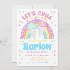 Einladung von Snow Cone zum Geburtstag