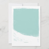 Einladung von Snowboard Pinguin (Rückseite)