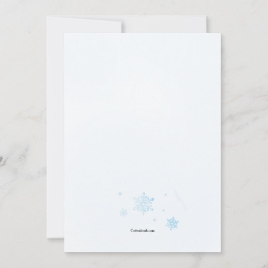 Einladung von Snowman (Rückseite)