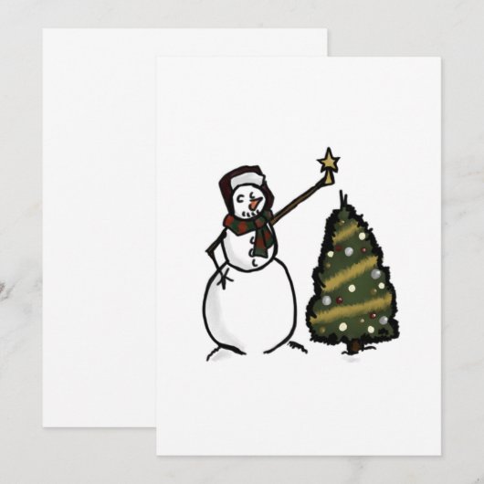 Einladung von Snowman (Vorne/Hinten)