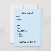 Einladung von Snowmen zum Geburtstag (Rückseite)