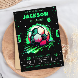 Einladung von Soccer Neon zum Geburtstag
