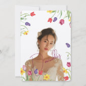 Einladung von Soft Petal Rain Bridal Dusche (Rückseite)