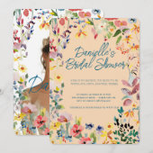 Einladung von Soft Petal Rain Bridal Dusche (Vorne/Hinten)