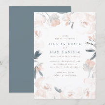 Einladung von Soft Pink Peony Wedding