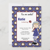 Einladung von Softball Birthday (Vorderseite)