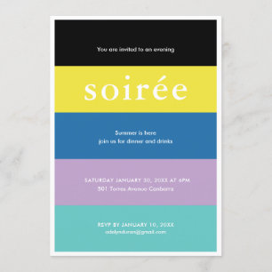 Einladung von Soiree Birthday