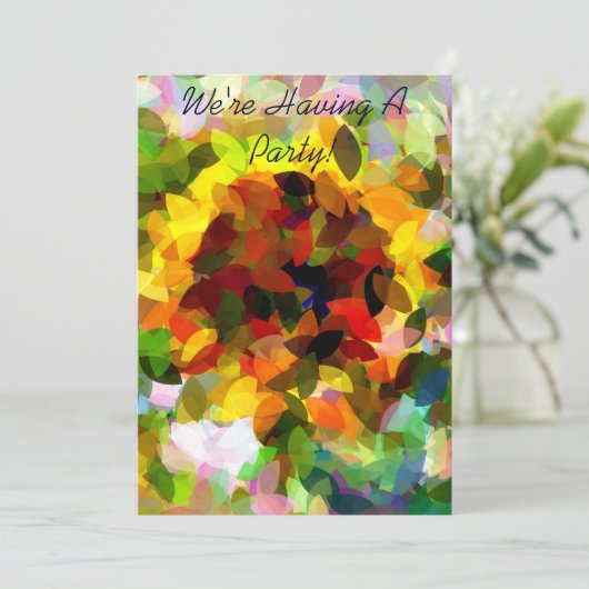 EINLADUNG VON SONNENBLUMEN (Stehend Vorderseite)