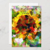 EINLADUNG VON SONNENBLUMEN (Vorne/Hinten)