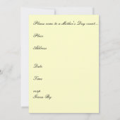 Einladung von Sonnengott und Mutterkuchen (Rückseite)