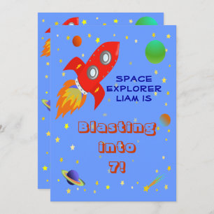 Einladung von Space Explorer-12x18