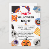 Einladung von Spellbound-Halloween-Party (Vorne/Hinten)