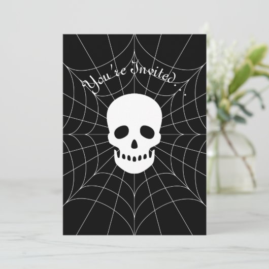 Einladung von Spiderweb Skull (Stehend Vorderseite)
