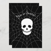 Einladung von Spiderweb Skull (Vorne/Hinten)
