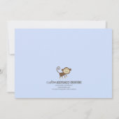 Einladung von spielerischen Affen (Rückseite)