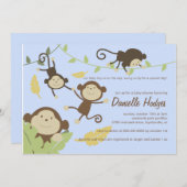 Einladung von spielerischen Affen (Vorne/Hinten)