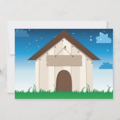 Einladung von spielerischen Hunden oder Welpen (Rückseite)