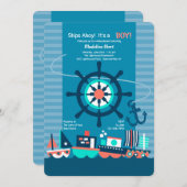 Einladung von Spielzeugbooten (Vorne/Hinten)