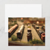 Einladung von Spielzeugzügen (Vorne/Hinten)