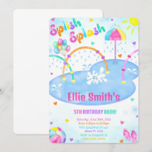 Einladung von Splash Pad zum Geburtstag