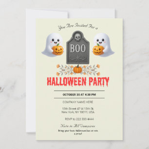 Einladung von Spooky Office-Halloween-Party