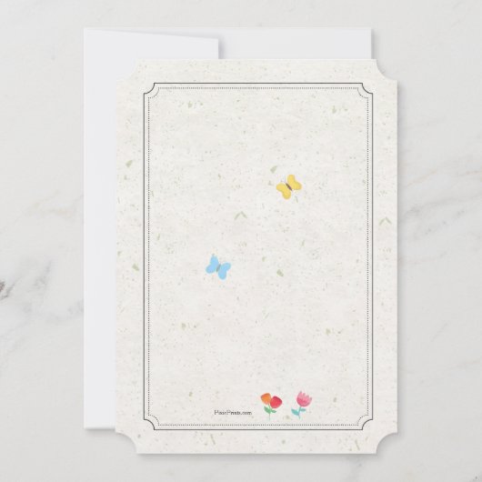 Einladung von Spring Critters (Rückseite)