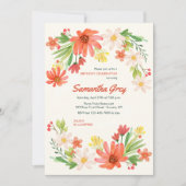 Einladung von Spring Daisies (Vorderseite)