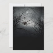 Einladung von Spuk Halloween-Partys mit Flying Hex (Rückseite)