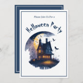 Einladung von Spuk Häusern (Vorne/Hinten)