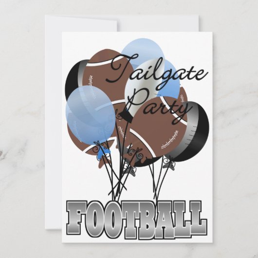 Einladung von SRF zu Football Party Tailgate (Vorderseite)
