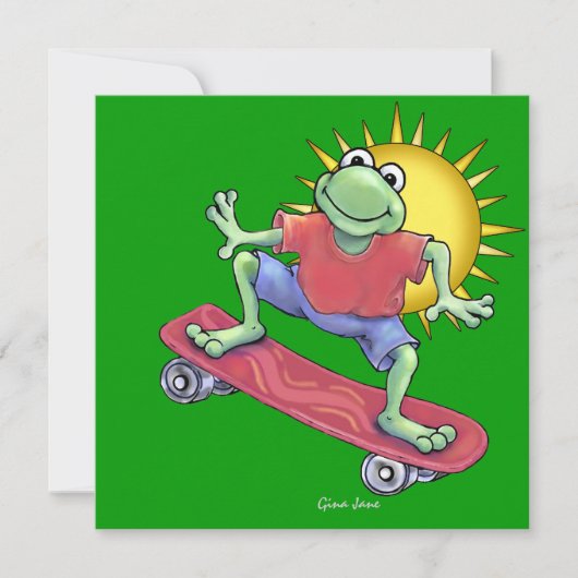 Einladung von SRF zu Skateboarding Froggy (Vorderseite)