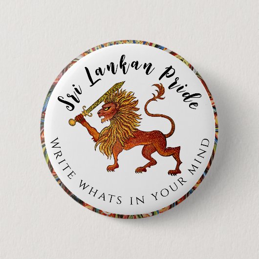 Einladung von Sri Lanka Button (Vorderseite)