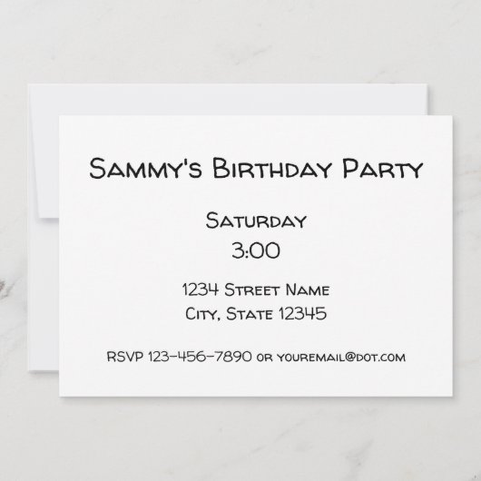 Einladung von Stag Birthday (Rückseite)