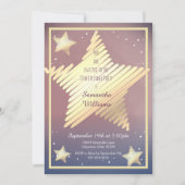 Einladung von Star Birthday (Vorderseite)