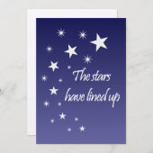 Einladung von Star Wedding (Vorne/Hinten)