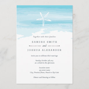 Einladung von Starfish Beach zur Hochzeit