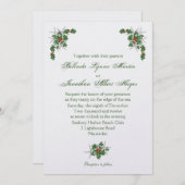 Einladung von Starfish und Holly White Ice Hochzei (Vorne/Hinten)