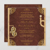 Einladung von Steampunk Square (Vorne/Hinten)