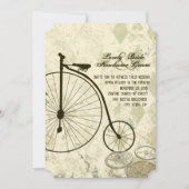 Einladung von Steampunk Viktorianisch Bicycle Wedd (Vorderseite)