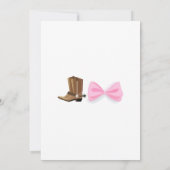 Einladung von Stiefeln oder Bögen (Rückseite)