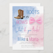 Einladung von Stiefeln oder Bögen (Vorne/Hinten)