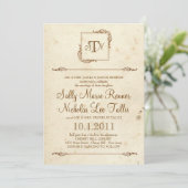 Einladung von Storybook Monogram (Stehend Vorderseite)