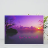 Einladung von Strand und Glitzer (Stehend Vorderseite)